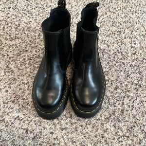 Dr. Martens New Unisex Chelsea Black Leather Platform Boots Sz4M, 5w , 36EU